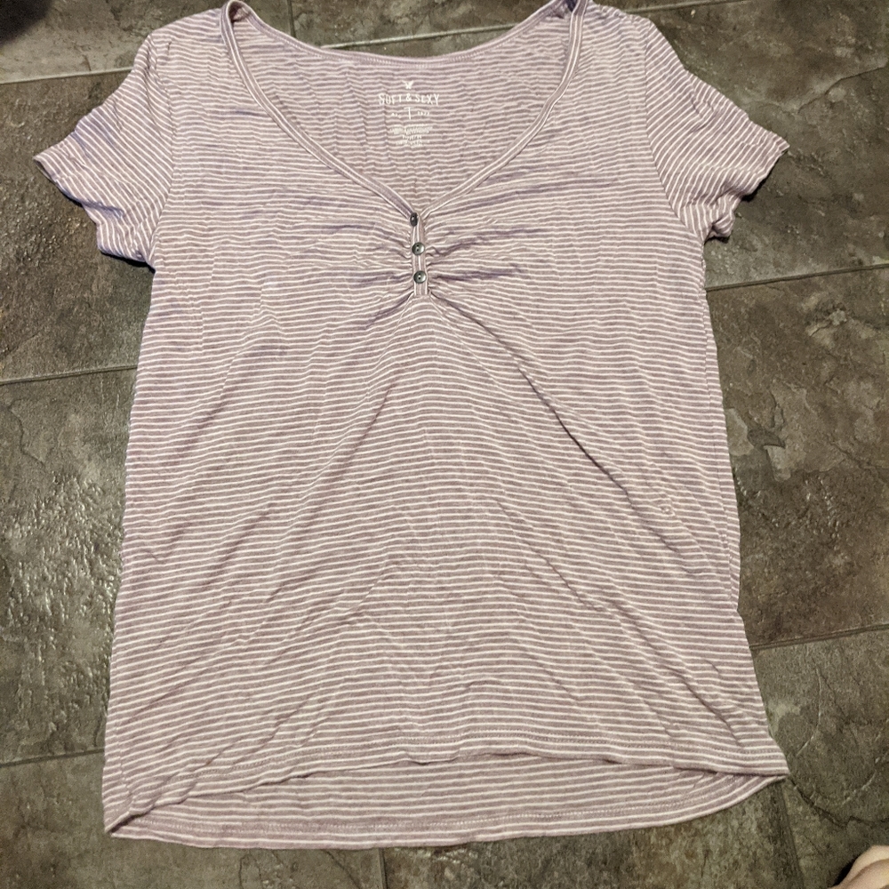 Soft and Sexy short-sleeved henley